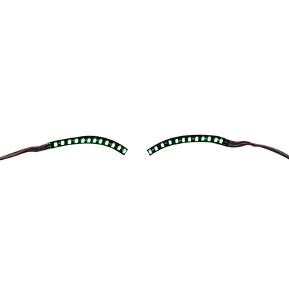 LED False Eyelashes Light Lightweight Stylish Reliable Luminous False Eyelashes Light for Party Bars Nightclubs Halloween Green