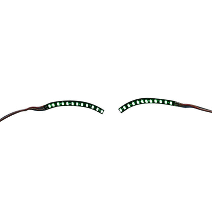 LED False Eyelashes Light Lightweight Stylish Reliable Luminous False Eyelashes Light for Party Bars Nightclubs Halloween Green