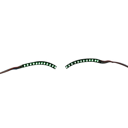 LED False Eyelashes Light Lightweight Stylish Reliable Luminous False Eyelashes Light for Party Bars Nightclubs Halloween Green