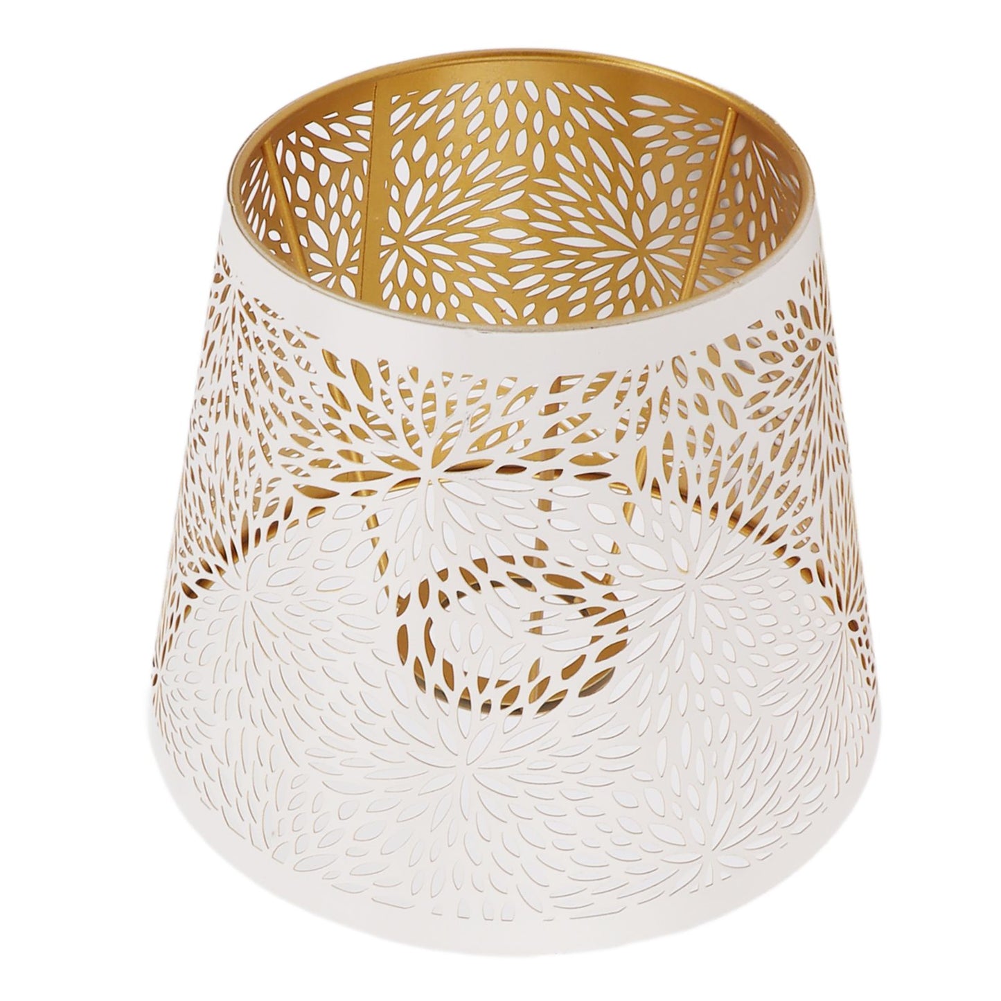 Lamp Shade E27 E26 White Carved Flower Pattern Iron Modern Design Easy Installation Bulb Shade for Home Living Room