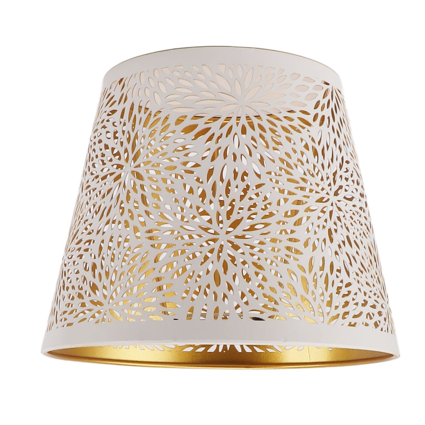 Lamp Shade E27 E26 White Carved Flower Pattern Iron Modern Design Easy Installation Bulb Shade for Home Living Room