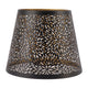 Metal Lamp Shade E26 E27 Forest Tree Style Hollow Out Iron Decorative Lampshade Cover with Inner Gold Pattern for Table Wall Ceiling Lamp Black