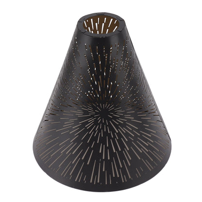Table Lamp Shade Laser Engraved Metal Fireworks Shape Projection Lampshade for Bedroom