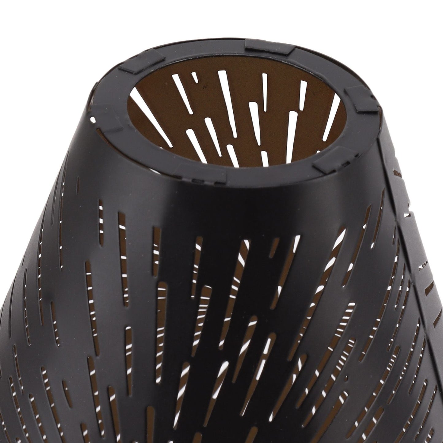 Table Lamp Shade Laser Engraved Metal Fireworks Shape Projection Lampshade for Bedroom