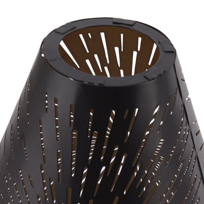Table Lamp Shade Laser Engraved Metal Fireworks Shape Projection Lampshade for Bedroom