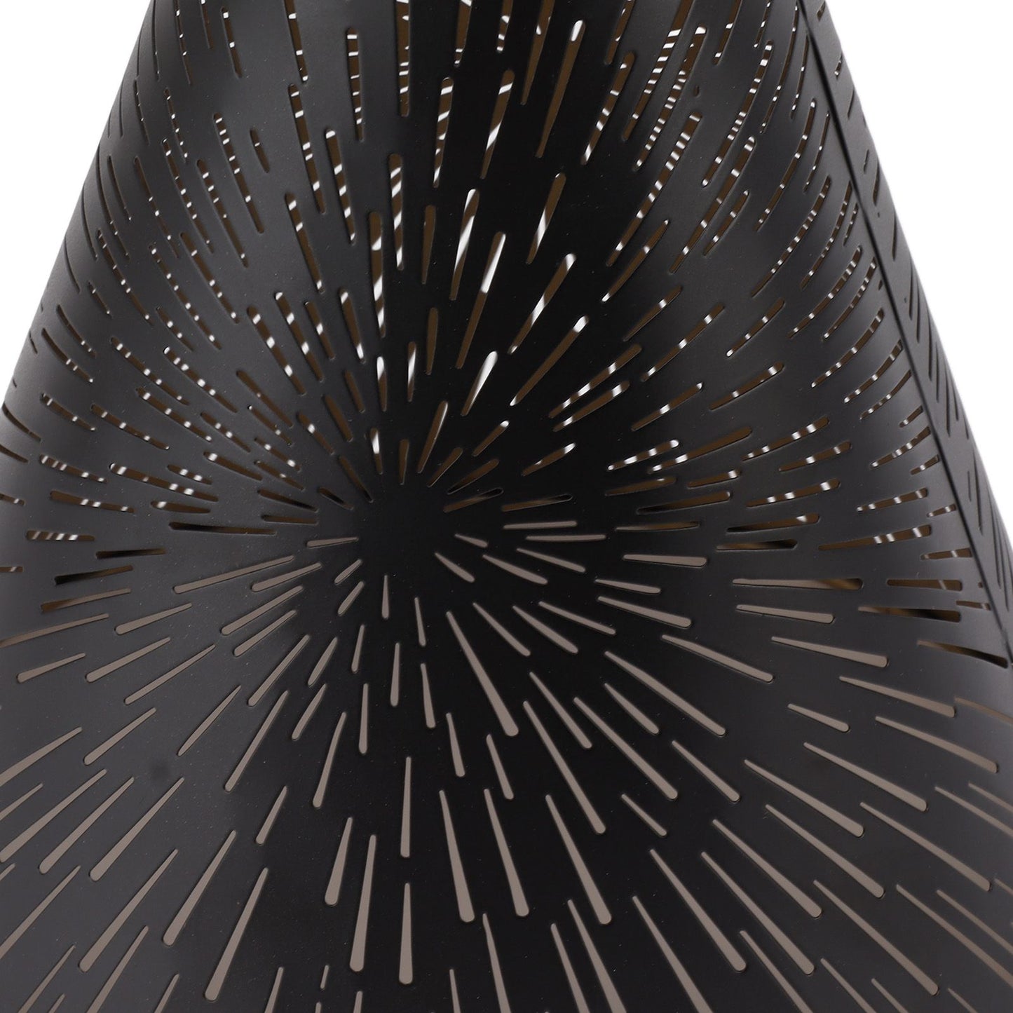Table Lamp Shade Laser Engraved Metal Fireworks Shape Projection Lampshade for Bedroom