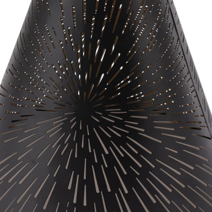 Table Lamp Shade Laser Engraved Metal Fireworks Shape Projection Lampshade for Bedroom