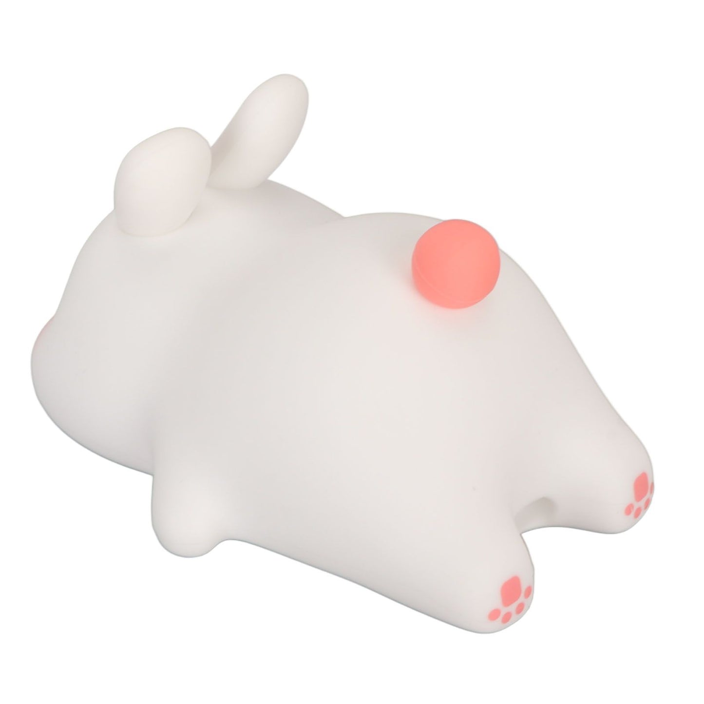 Kawaii Bunny Night Light Soft Silicone Night Light Portable USB Rechargeable Bedside Lamp for Baby Toddler Kids