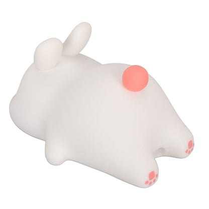 Kawaii Bunny Night Light Soft Silicone Night Light Portable USB Rechargeable Bedside Lamp for Baby Toddler Kids