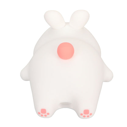 Kawaii Bunny Night Light Soft Silicone Night Light Portable USB Rechargeable Bedside Lamp for Baby Toddler Kids