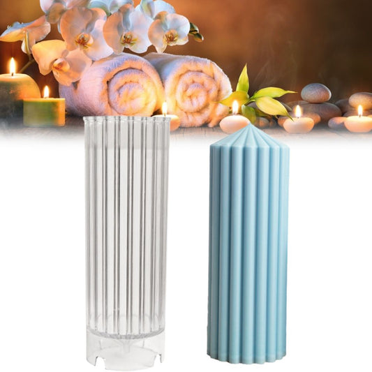 Coarse Rack Tip Scented Candle Mold Geometric Shape Plastic Candle Making Molds for Making Paraffin Wax and Carnauba Wax