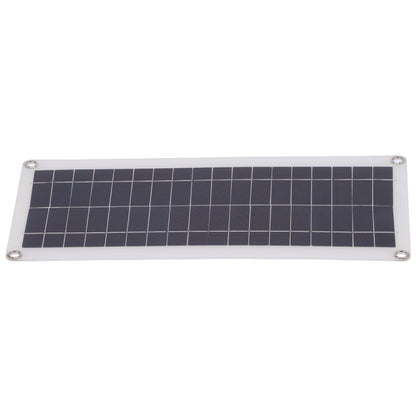 20W Flexible Polycrystalline Solar Panel Controller Dual USB Solar Charger for Car RV Marine Boat