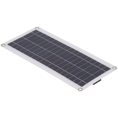 20W Flexible Polycrystalline Solar Panel Controller Dual USB Solar Charger for Car RV Marine Boat