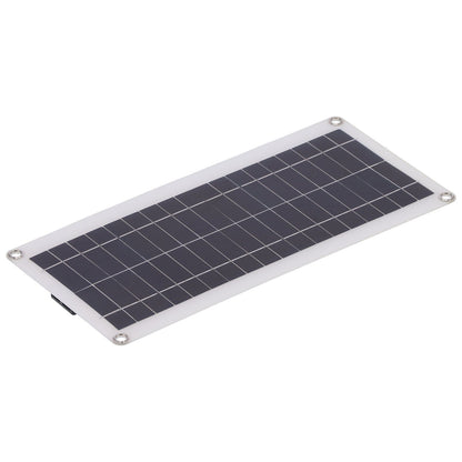 20W Flexible Polycrystalline Solar Panel Controller Dual USB Solar Charger for Car RV Marine Boat