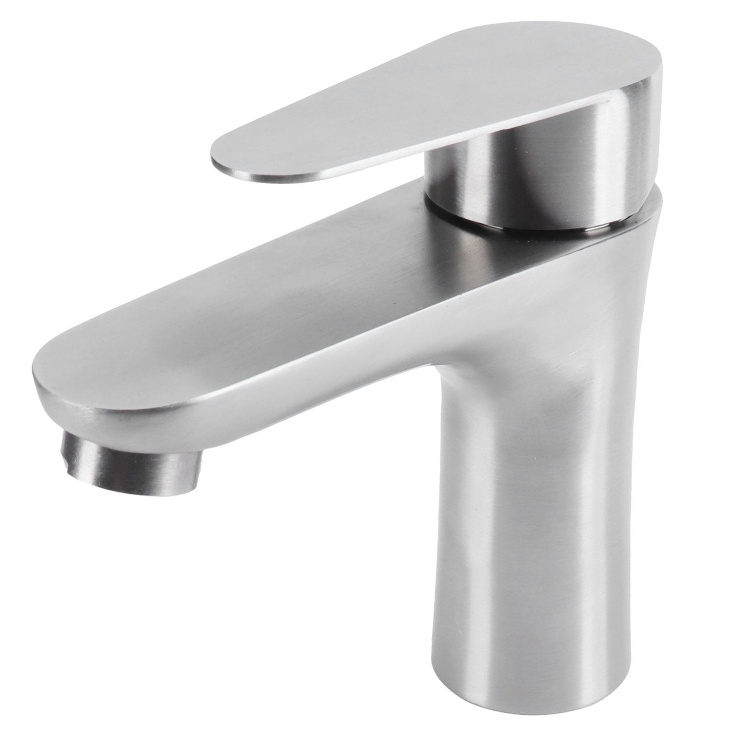 Stainless Steel Hot Cold Faucet Mixer Water Tap Sink Faucet with Single Handle for Bathroom Use