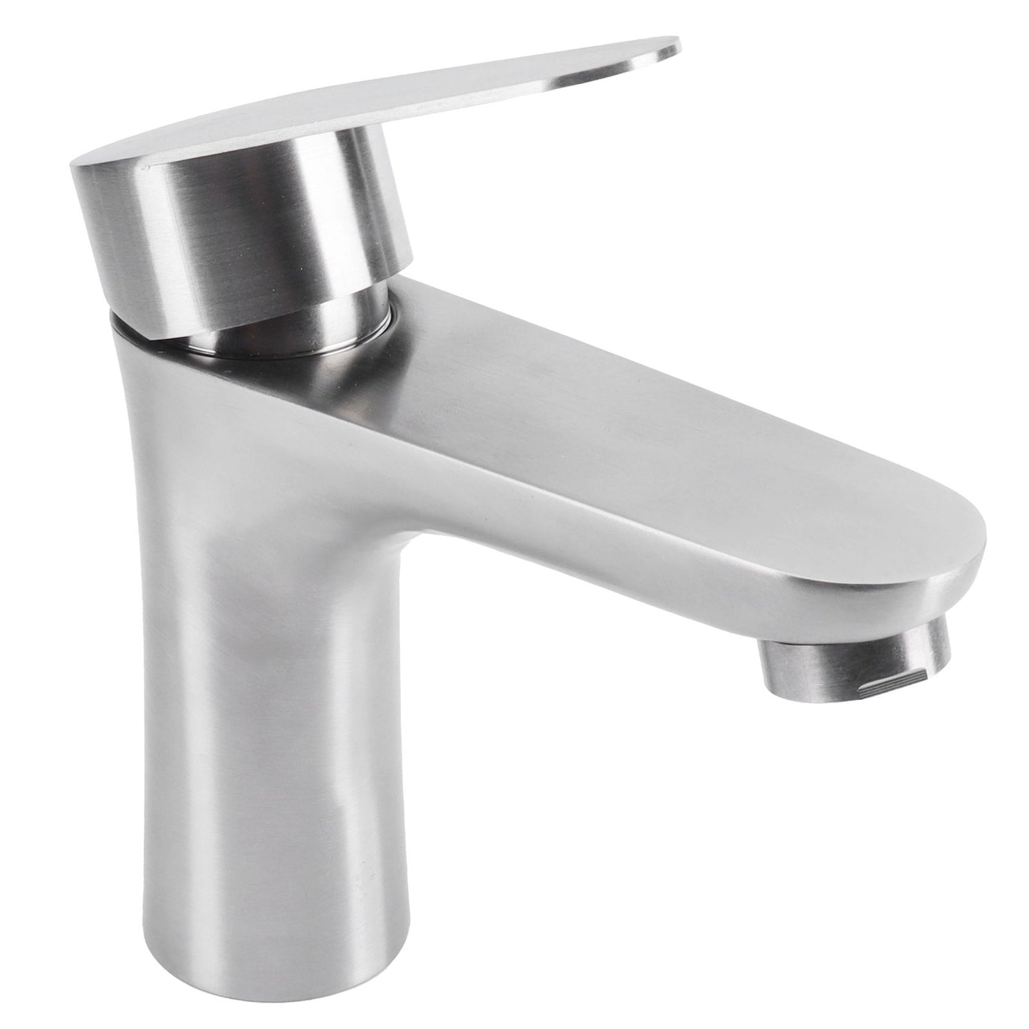 Stainless Steel Hot Cold Faucet Mixer Water Tap Sink Faucet with Single Handle for Bathroom Use