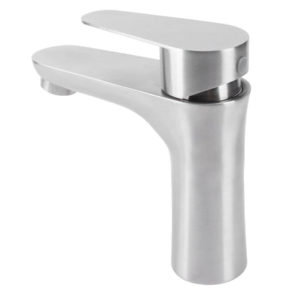 Stainless Steel Hot Cold Faucet Mixer Water Tap Sink Faucet with Single Handle for Bathroom Use