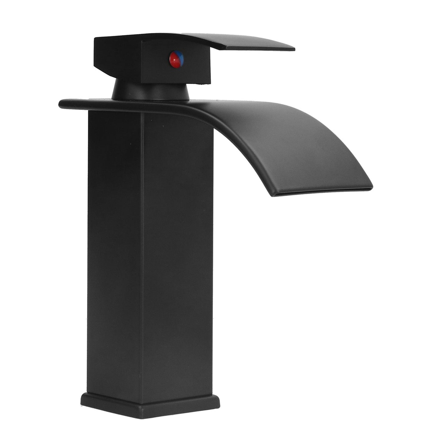 G1/2 Mixer Water Tap Basin Sink Faucet with Long Handle for Bathroom Hotel Homestay Black