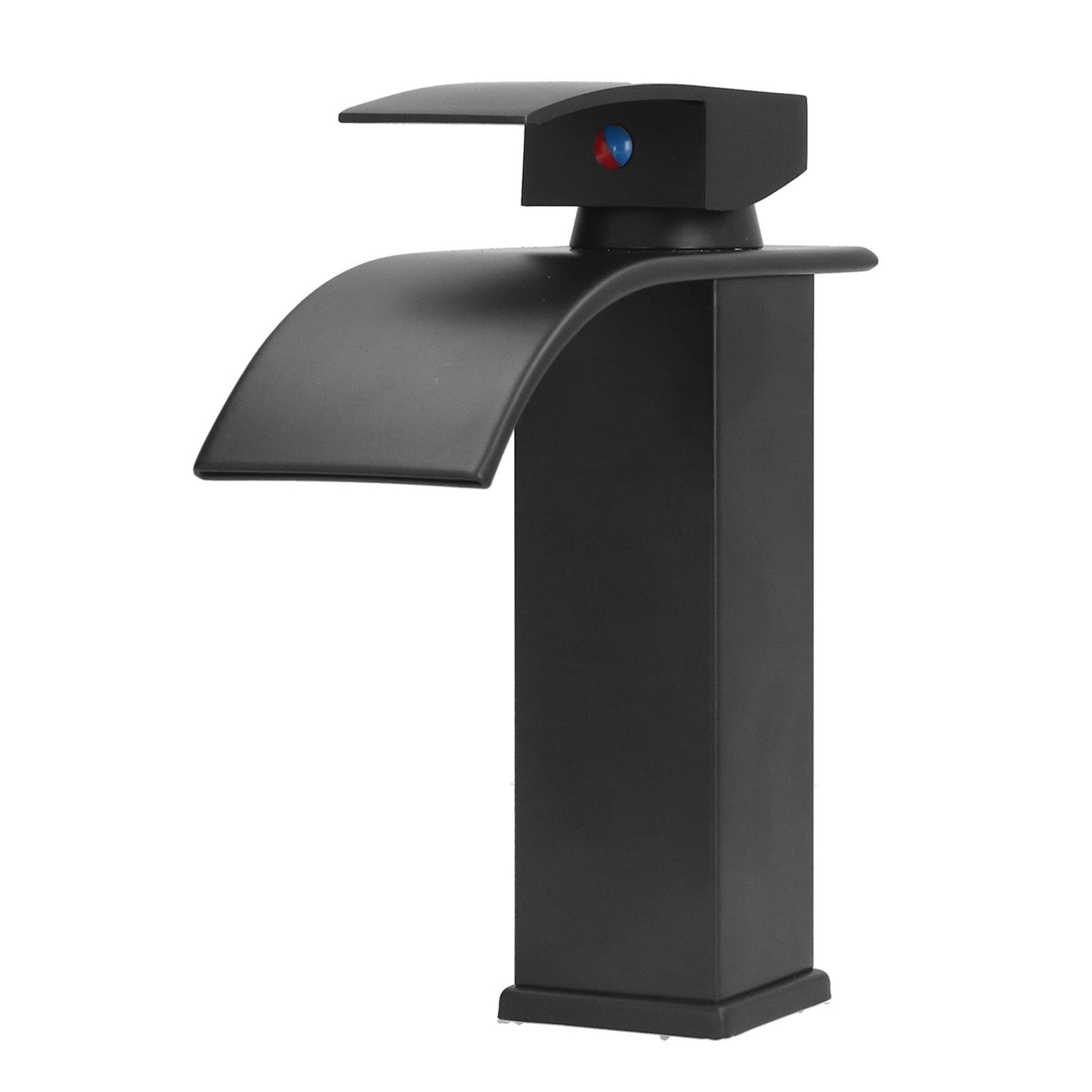 G1/2 Mixer Water Tap Basin Sink Faucet with Long Handle for Bathroom Hotel Homestay Black