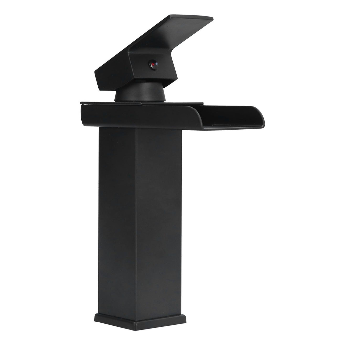 G1/2 Cold Hot Mixer Water Tap Black Faucet with Long Handle for Bathroom Hotel Homestay