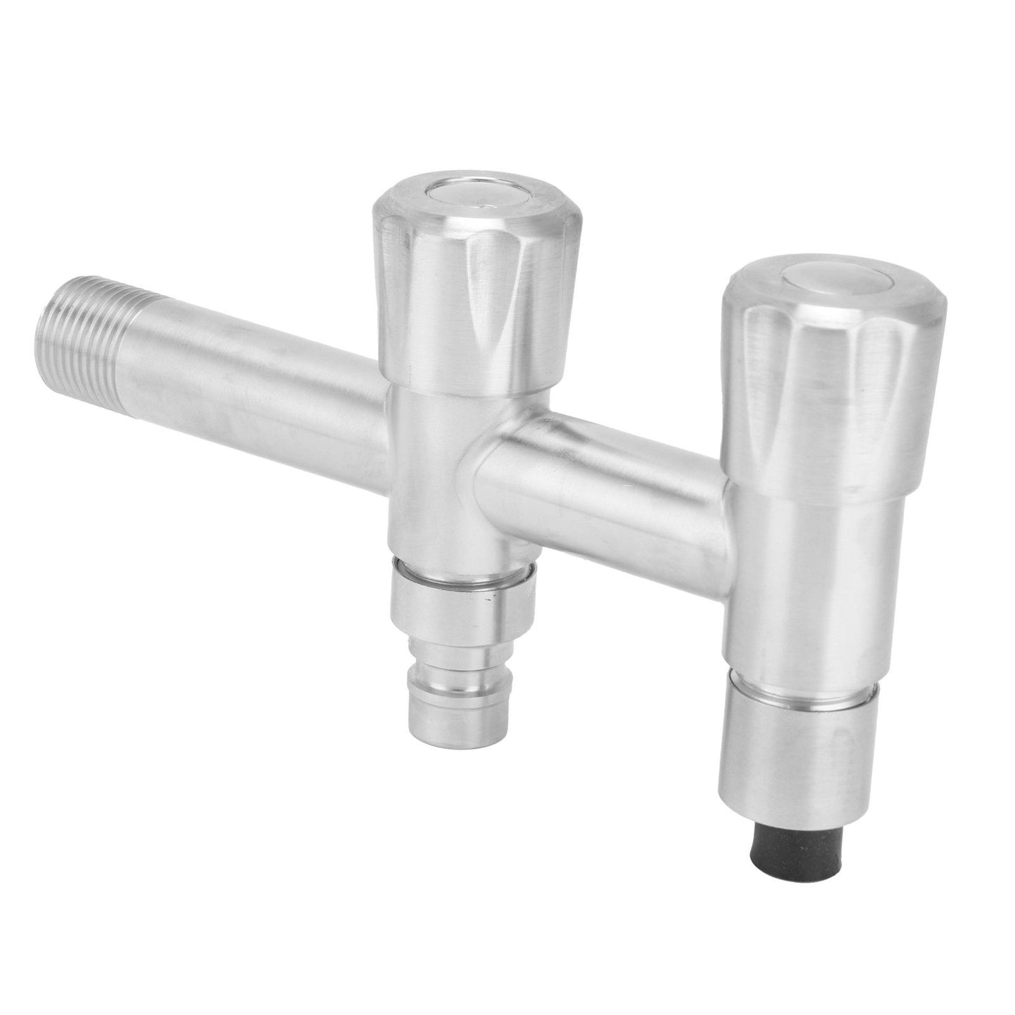 G1/2 Stainless Steel Faucet 1 Inlet 2 Outlet Washing Machine Water Tap for Home Bathroom Balcony