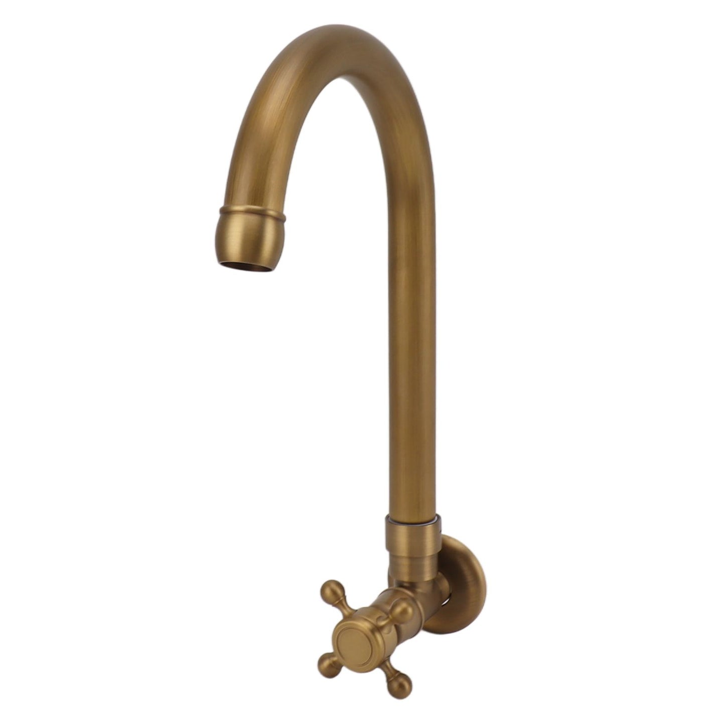 Garden Outdoor Faucet Antique In Wall Frost Crack Prevention 360 Degree Rotation Single Cold Water Faucet Tap Round Mouth