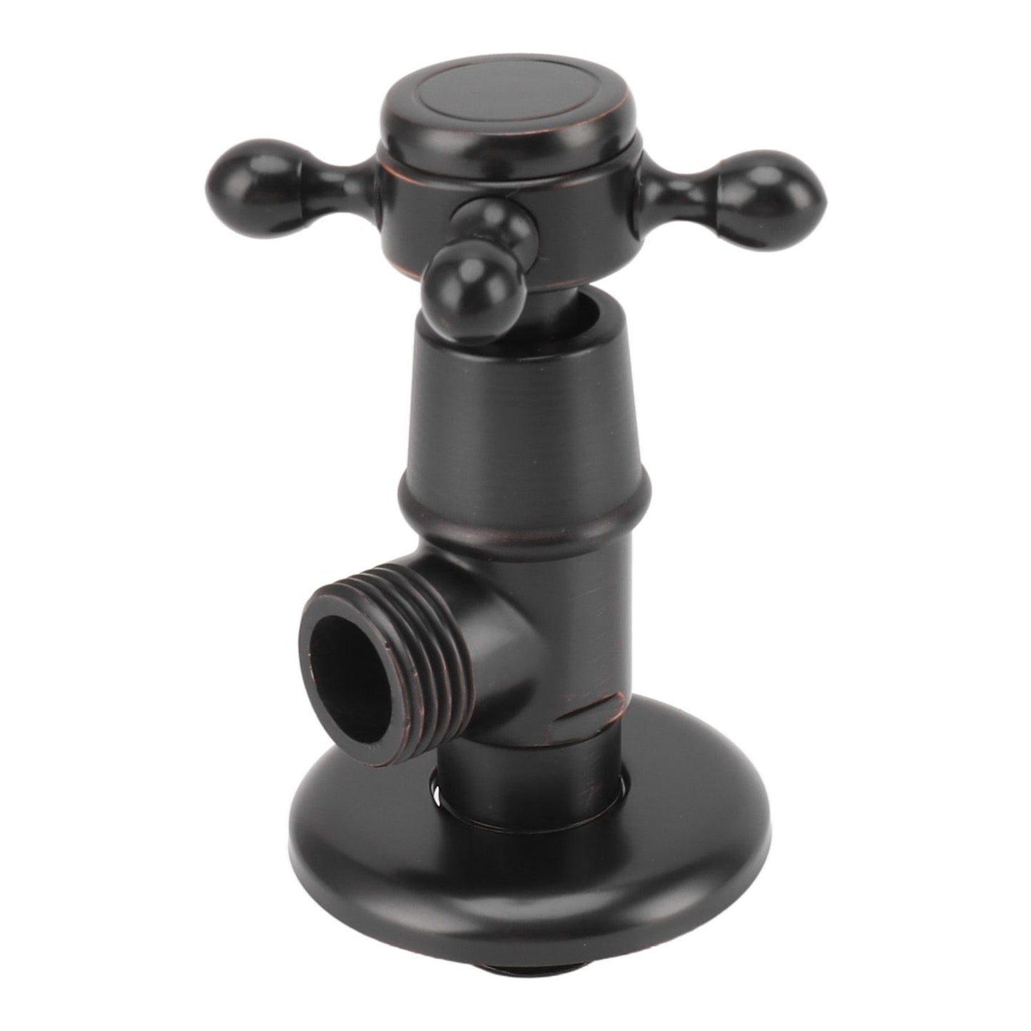 Solid Brass Angle Stop Valve Retro Thickened Cold Hot Triangle Valve Explosion Proof Water Shut Off Valve Black