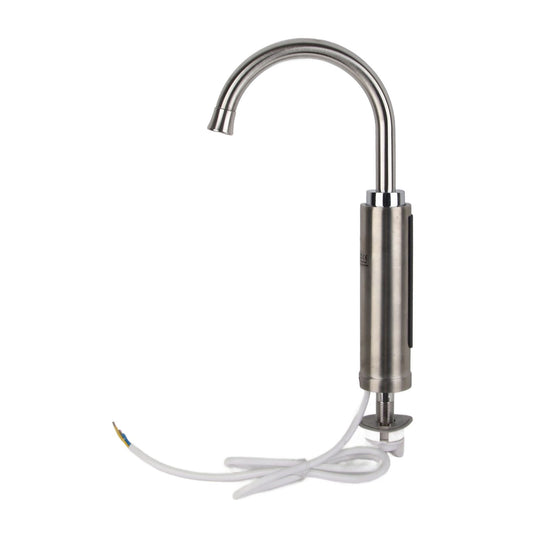 Stainless Steel Electric Water Heater Faucet Instant Tankless Electric Hot Water Heater Faucet for Household Kitchen Cold Hot Dual Use