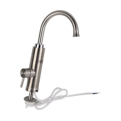 Stainless Steel Electric Water Heater Faucet Instant Tankless Electric Hot Water Heater Faucet for Household Kitchen Cold Hot Dual Use