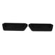 2Pcs Refrigerator Water Drip Tray Catcher Trapezoidal Silicone Refrigerator Drip Tray Catcher for GE for Samsung Black