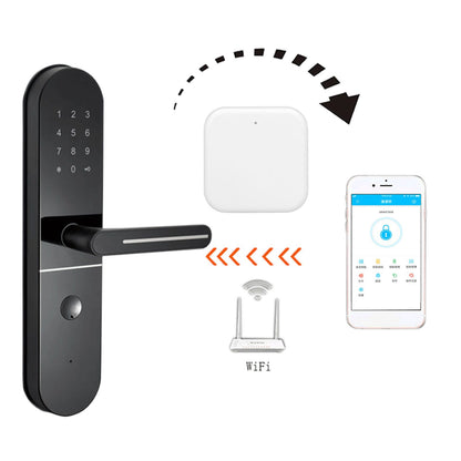 Smart Lock Gateway Fingerprint Lock Remote Control Real Time Alarm Intelligent WiFi Gateway for Home