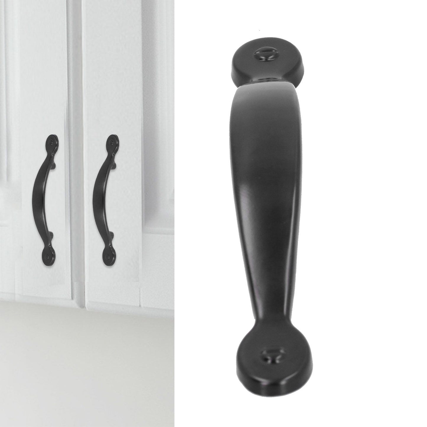 Black Zinc Alloy Handle American Cabinet Hardware Handle Drawer Handle Wardrobe Door Handle Bathroom Handle