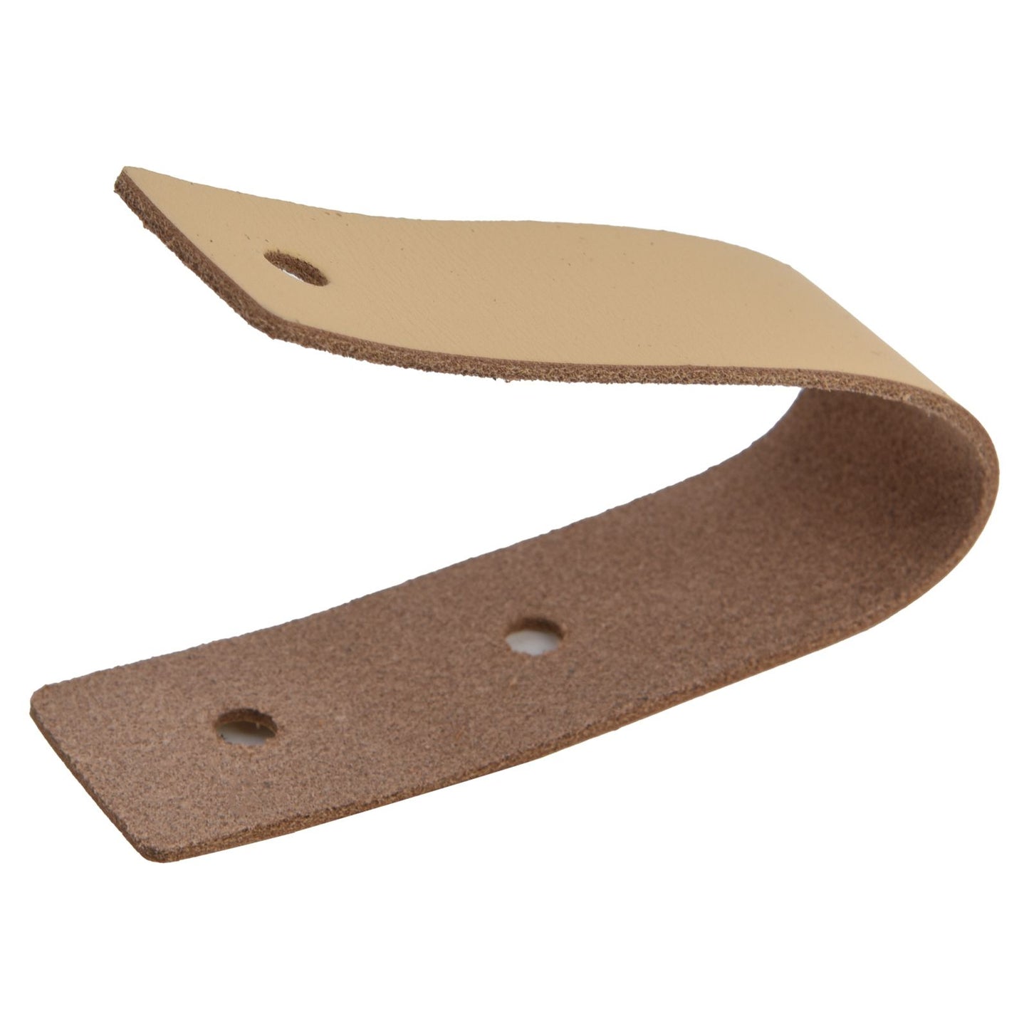 Artificial Leather Luggage Handle Modern Single Hole Concealed Cabinet Pull for Door WardrobeLight Brown