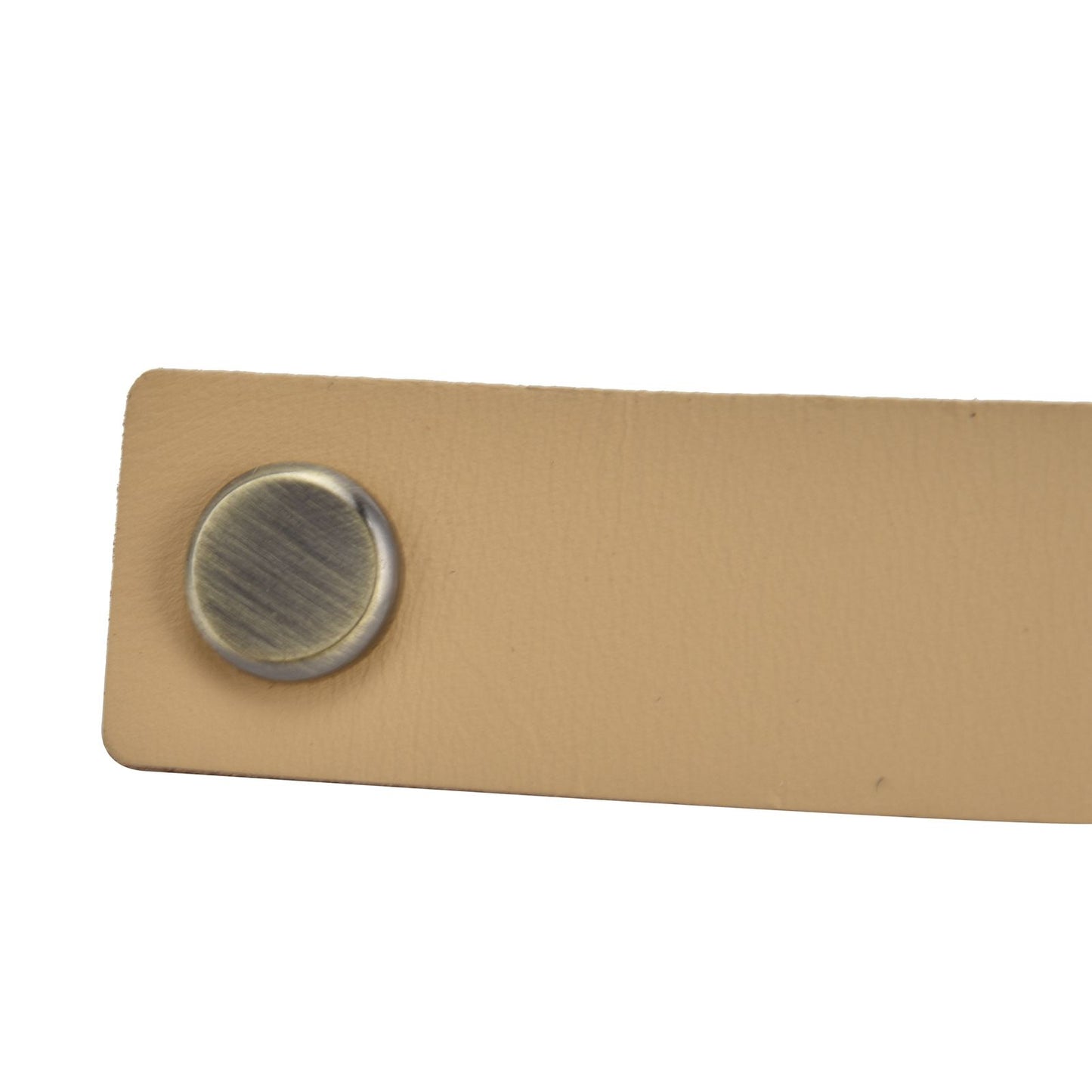 Artificial Leather Luggage Handle Modern Single Hole Concealed Cabinet Pull for Door WardrobeLight Brown