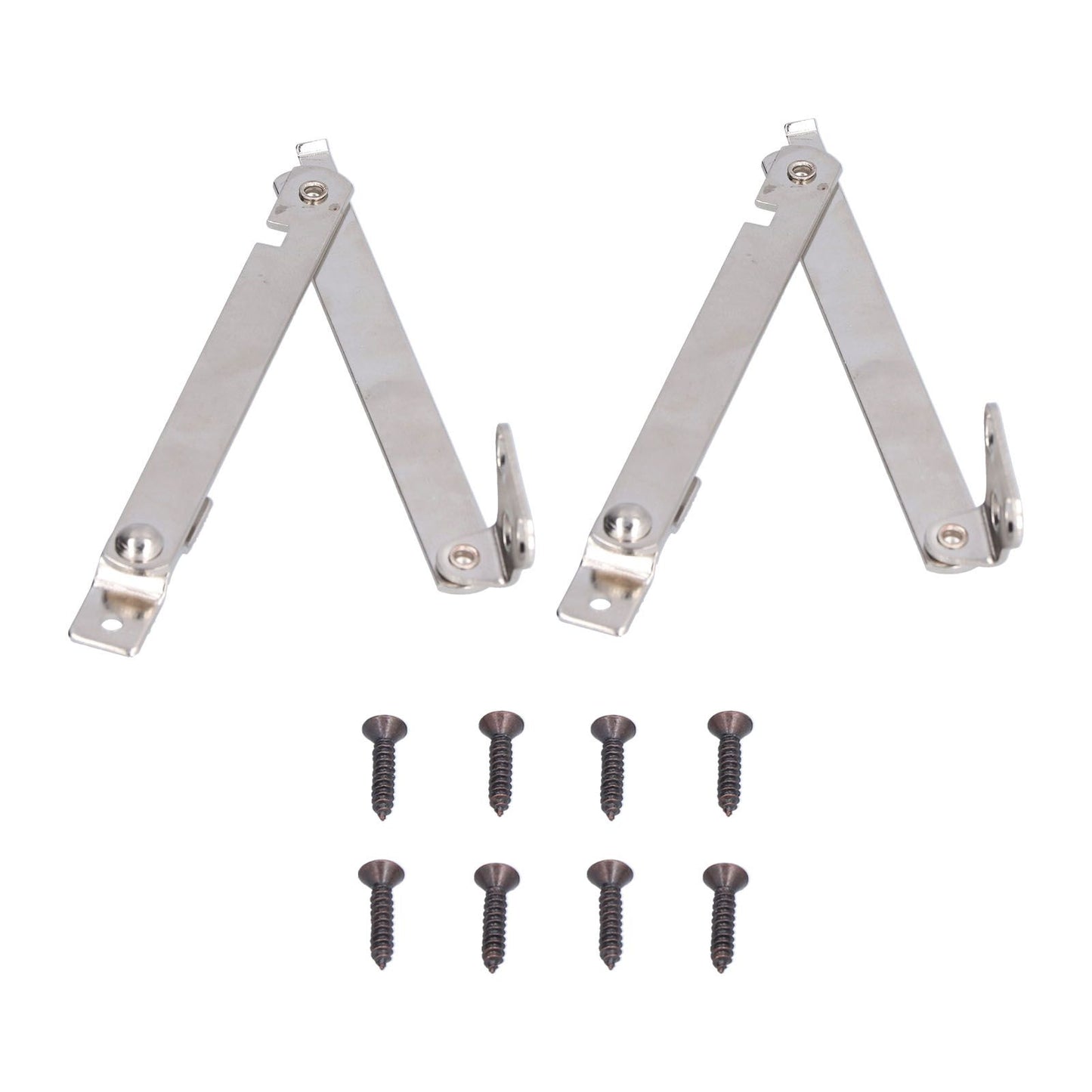 2 Set Folding Support Hinges Lid Lift Up Stay Hinge for Wooden Boxes Cabinet Cupboard Furniture Hardware