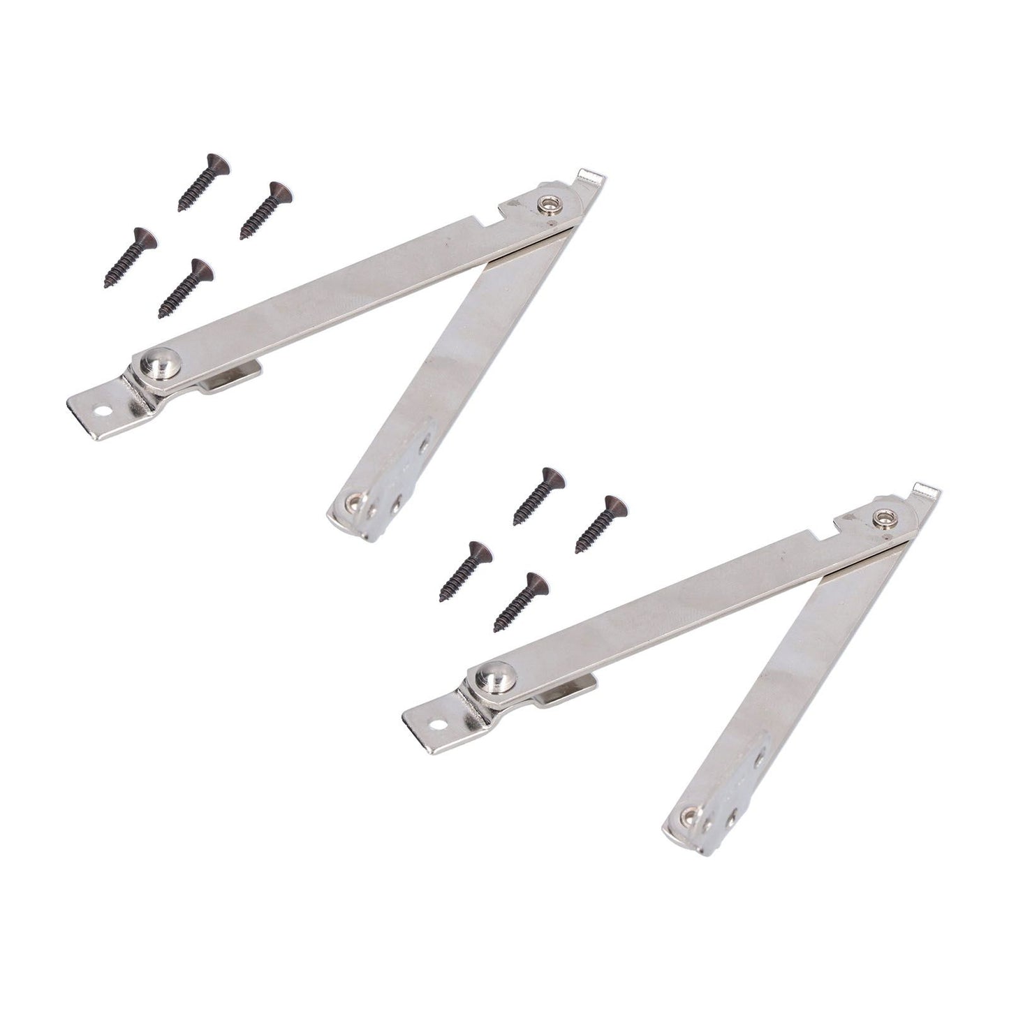 2 Set Folding Support Hinges Lid Lift Up Stay Hinge for Wooden Boxes Cabinet Cupboard Furniture Hardware