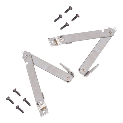 2 Set Folding Support Hinges Lid Lift Up Stay Hinge for Wooden Boxes Cabinet Cupboard Furniture Hardware