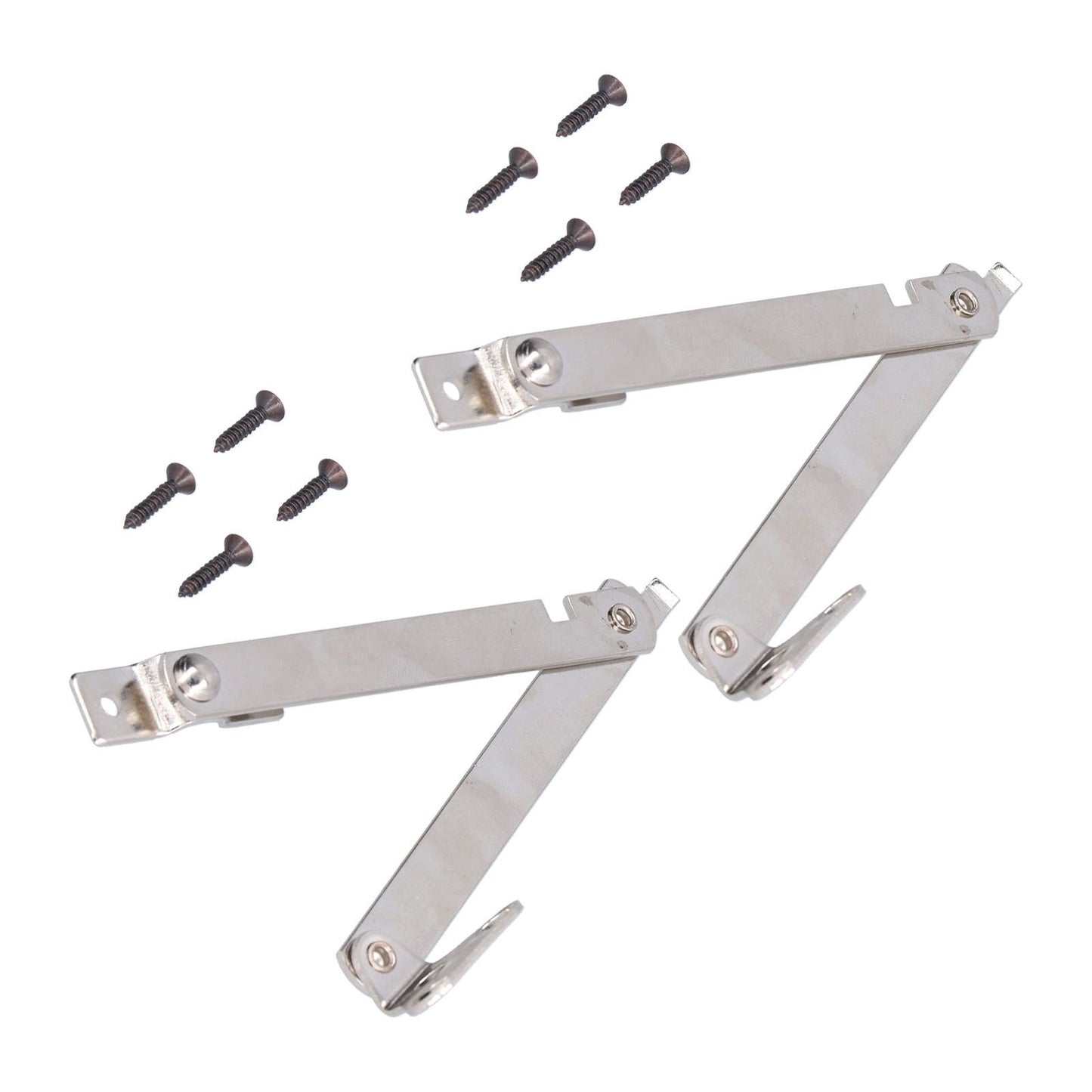 2 Set Folding Support Hinges Lid Lift Up Stay Hinge for Wooden Boxes Cabinet Cupboard Furniture Hardware