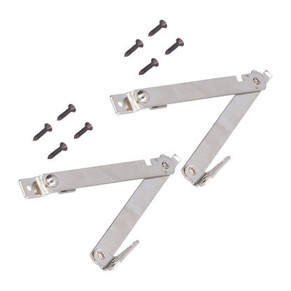 2 Set Folding Support Hinges Lid Lift Up Stay Hinge for Wooden Boxes Cabinet Cupboard Furniture Hardware