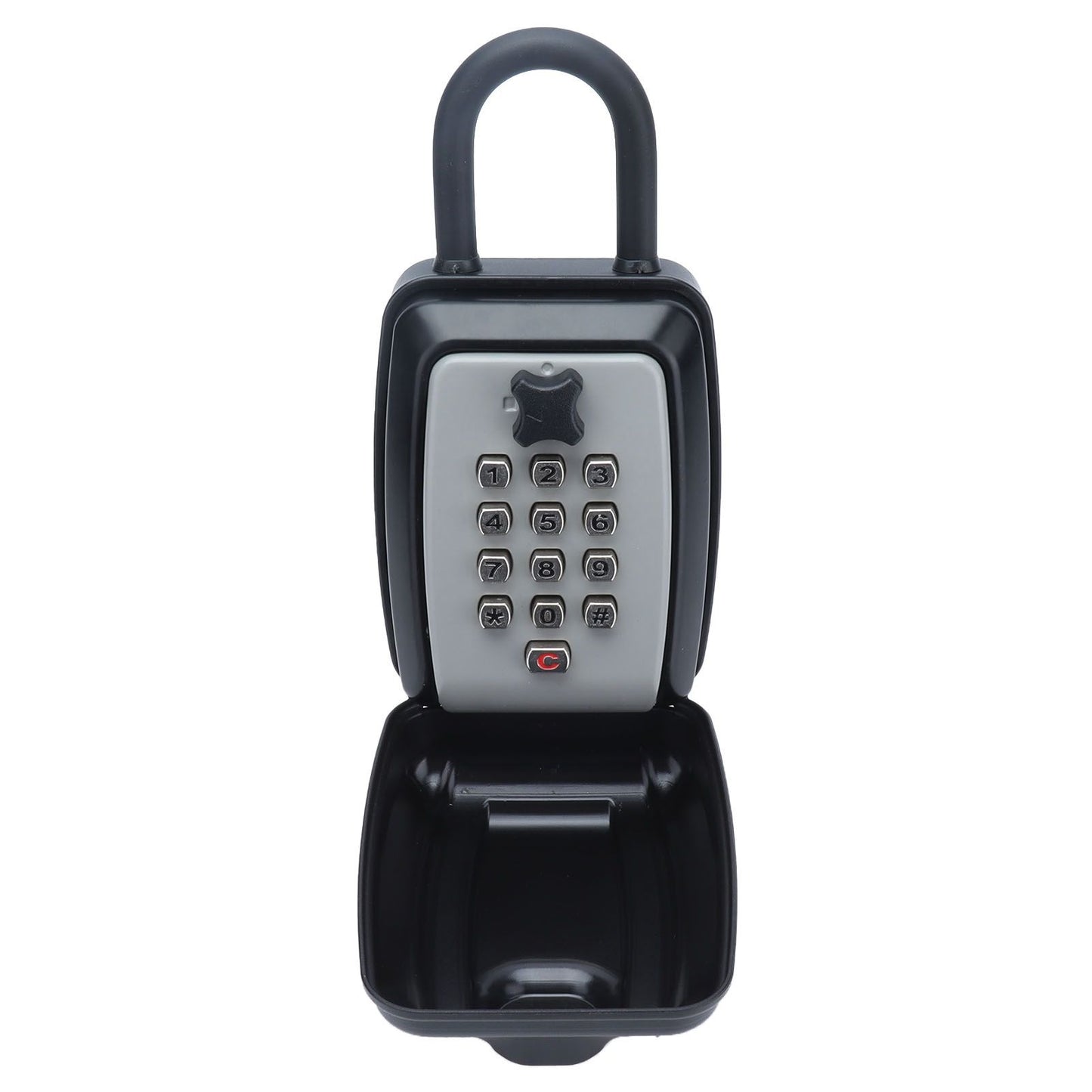 Key Locks Storage Box Large Capacity Safe 4 Digit Combination Wall Mounted Alloy Password Lock