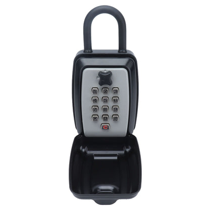 Key Locks Storage Box Large Capacity Safe 4 Digit Combination Wall Mounted Alloy Password Lock