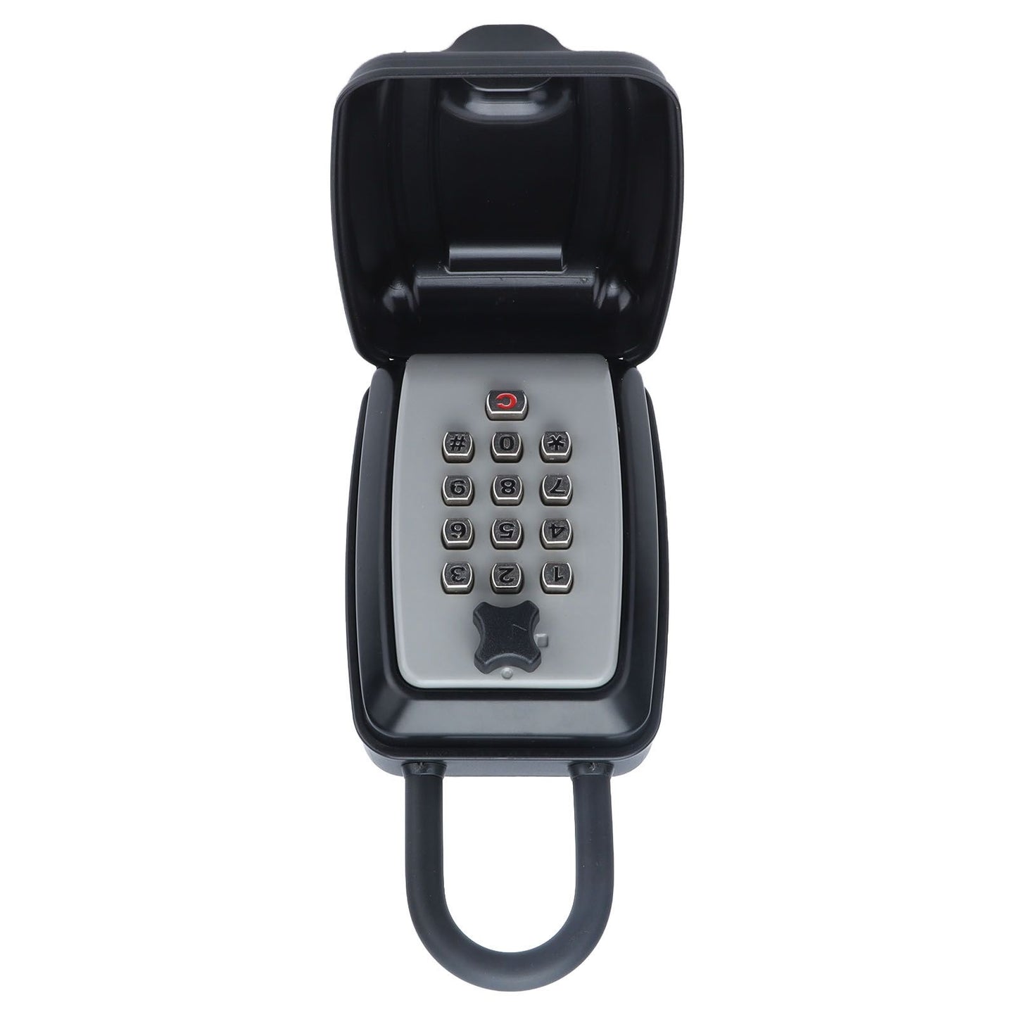 Key Locks Storage Box Large Capacity Safe 4 Digit Combination Wall Mounted Alloy Password Lock