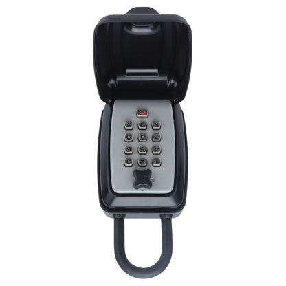 Key Locks Storage Box Large Capacity Safe 4 Digit Combination Wall Mounted Alloy Password Lock