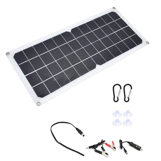10W Photovoltaic Solar Panel Charging Board with Dual USB Ports for RVs Boat Planes Satellites Spaceport