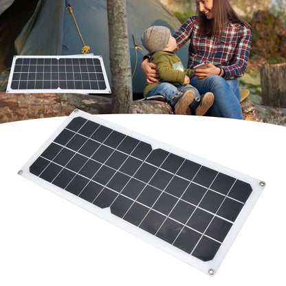 10W Photovoltaic Solar Panel Charging Board with Dual USB Ports for RVs Boat Planes Satellites Spaceport