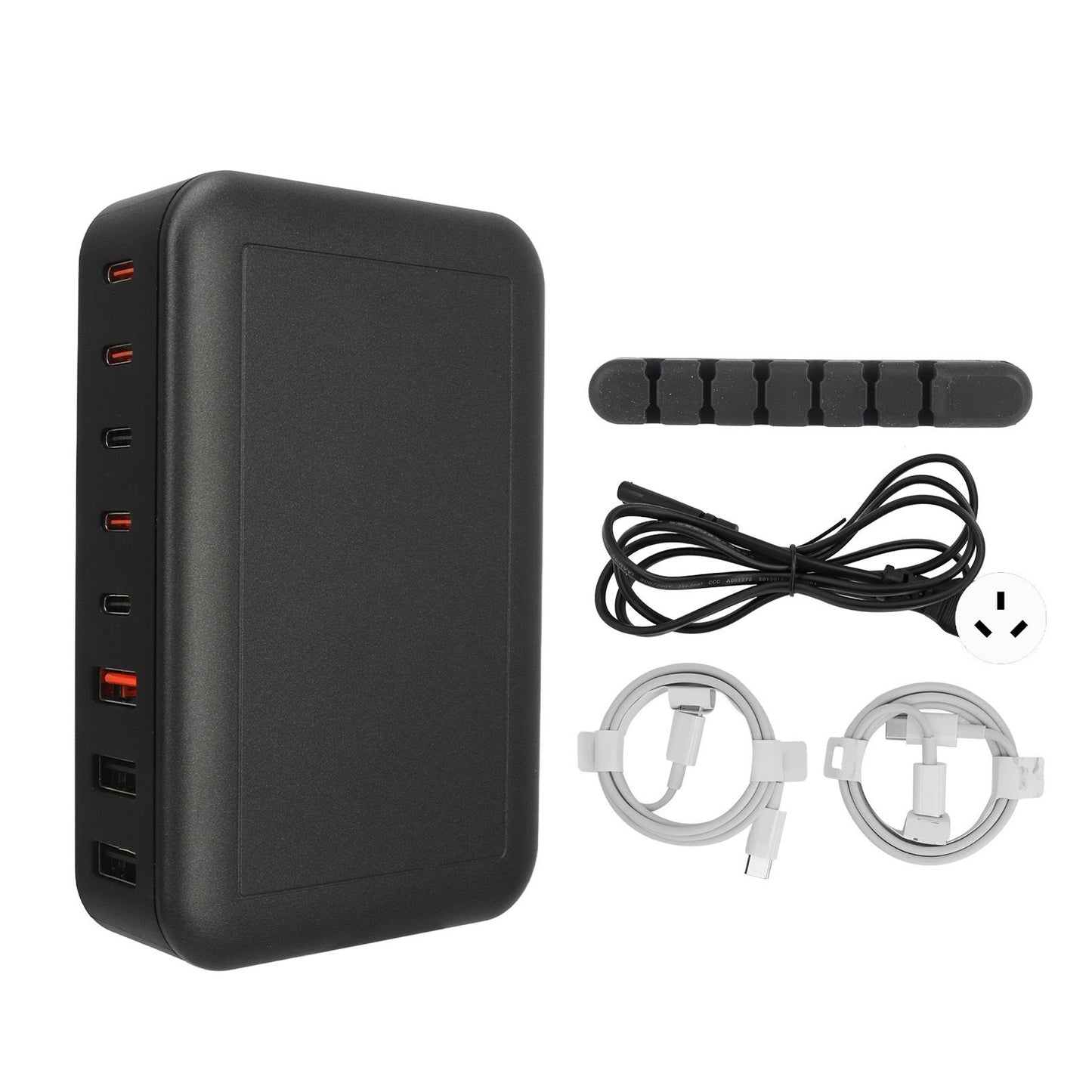 Multi Port USB Charger 235W 8 Ports PD65W Tabletop Fast USB C Charging Station for Macbook 100‑240V