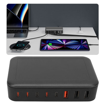 Multi Port USB Charger 235W 8 Ports PD65W Tabletop Fast USB C Charging Station for Macbook 100‑240V
