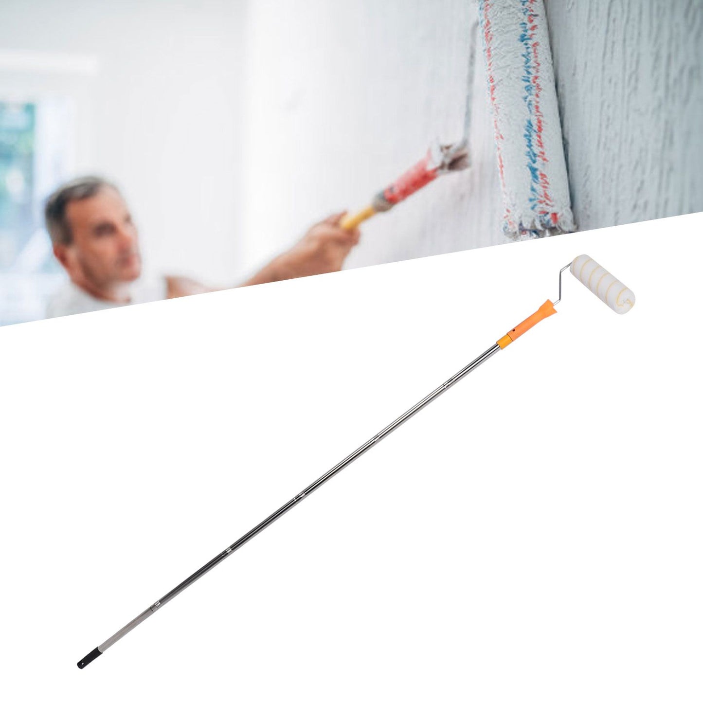 Telescoping Paint Roller Telescopic Paint Roller Brush 1.8m Tool for Home Painting