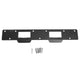 Door Strike Plate Double Holes Steel Reinforced Strong Easy Install Security Stike for 5‑1/2in to 6in Hole Center Distance Black