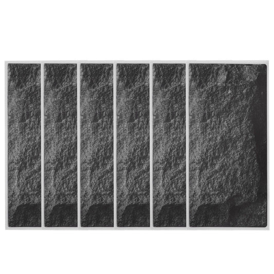 6Pcs Matte Wall Sticker Waterproof Self‑Adhesive Non‑Slip Floor Sticker for Home Use